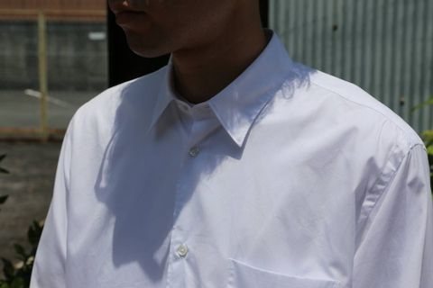 Graphpaper Broad Regular-Collar Shirts"WHITE"Style.2020.6.9.
