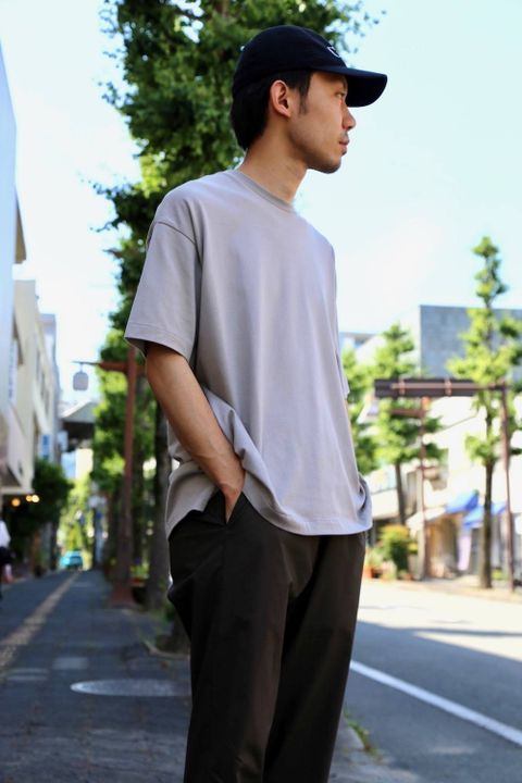 Graphpaper Stretch Typewriter Slim Chef Pants"GRAY" Style.2020.6.23.