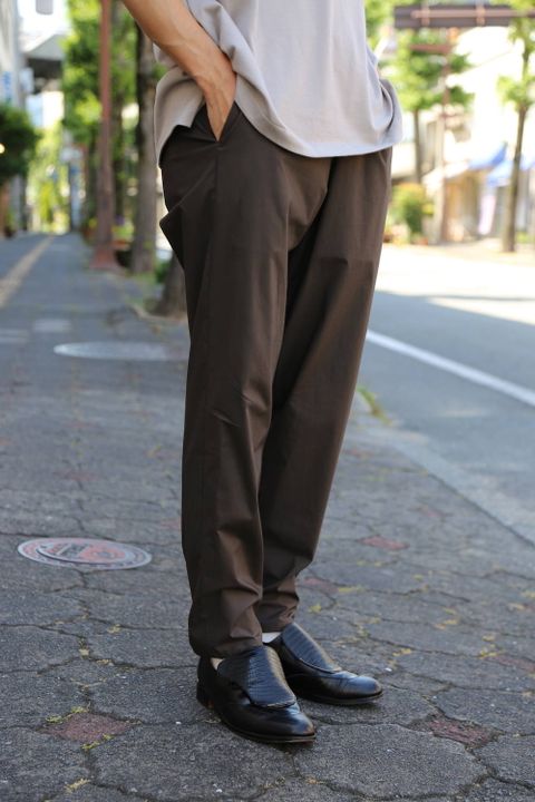 Graphpaper Stretch Typewriter Slim Chef Pants"GRAY" Style.2020.6.23.