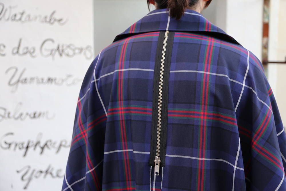 KIDILL 2020AW Trench Coat(KL447) "Navy×Blue Tartan" style.2020.6.21.