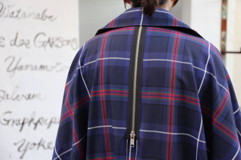 KIDILL 2020AW Trench Coat(KL447) "Navy×Blue Tartan" style.2020.6.21.