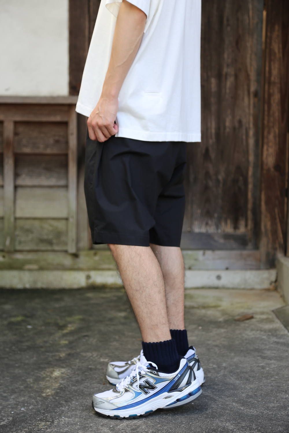 Graphpaper Stretch Typewriter Wide Tuck Chef Shorts