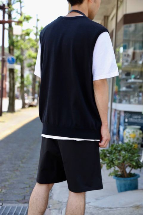 Graphpaper Suvin Vest"BLACK"Style.2020.6.7.