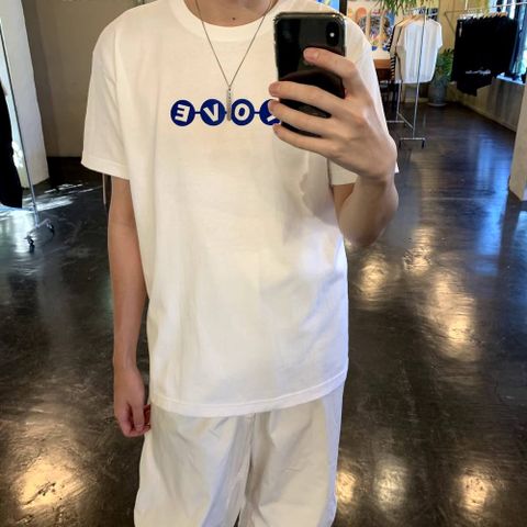 POGGYTHEMAN LOVE T-SHIRTS(PTM-20-CS009)"WHITE" style.2020.6.28.