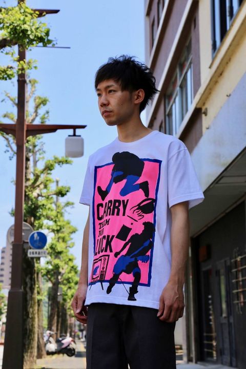 POGGYTHEMAN POGGYTHEMAN HAND-PRINTED T-SHIRTS Style.2020.6.8.