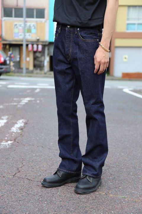 JieDa OW FLARE DENIM PANTS"INDIGO"Style.2020.6.12.