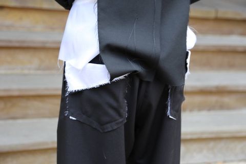 sulvam Gabardine classic Set up"BLK"Style.2020.6.21.