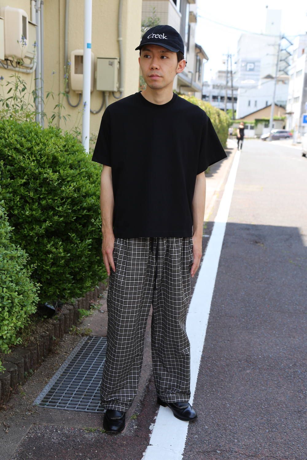 Dulcamara アシンメトリーショートスリーブT"BLACK"Style.2020.6.9.