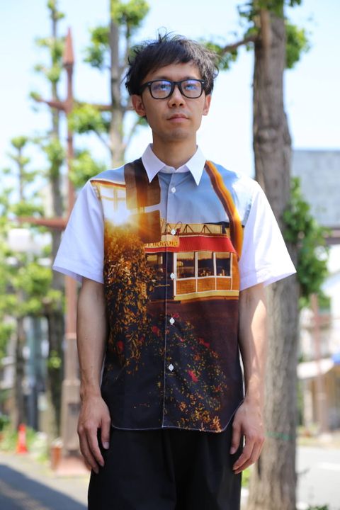 COMME des GARCONS HOMME 綿ブロード製品プリントシャツStyle.2020.6.8.
