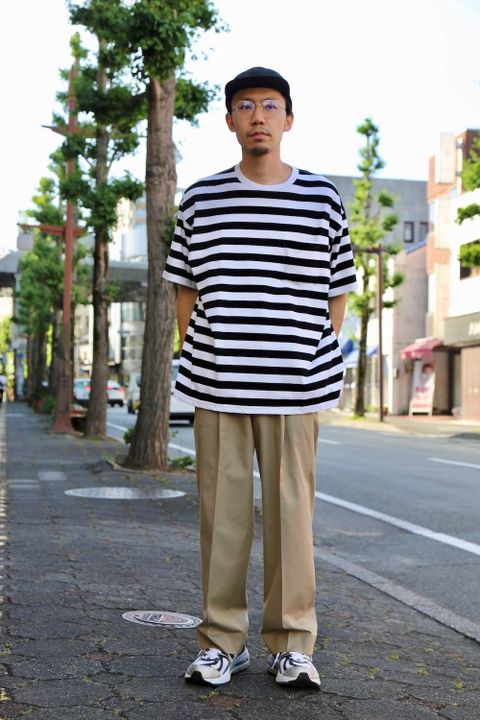 YOKE 1TUCK EASY TAPERED PANTS"KHAKI" Style.2020.6.15.