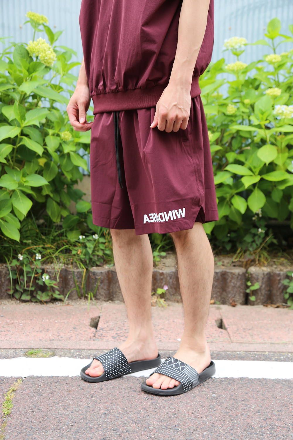 WIND AND SEA WDS NYLON  SET UP"BURGUNDY"Style.2020.6.5.