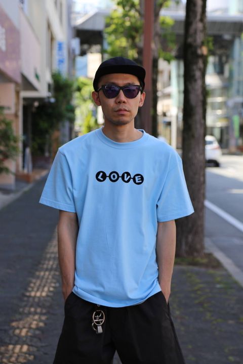 POGGYTHEMAN POGGYTHEMAN LOVE T-SHIRTS"BLUE"Style.2020.6.2.