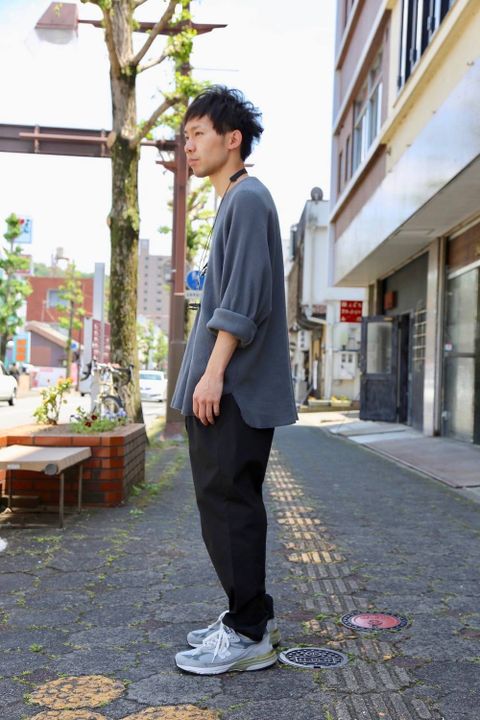 Graphpaper Stretch Typewriter Cook Pants"BLACK" Style.2020.6.2.