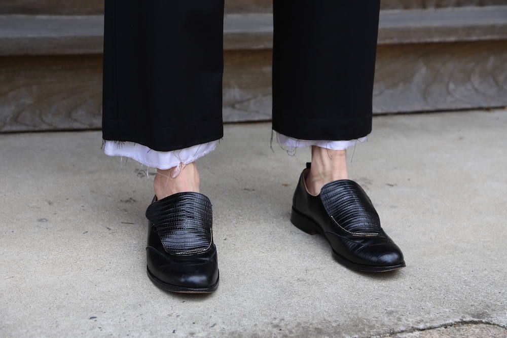 sulvam Gabardine classic Set up"BLK"Style.2020.6.21.