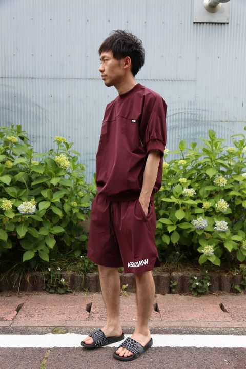 WIND AND SEA WDS NYLON  SET UP"BURGUNDY"Style.2020.6.5.