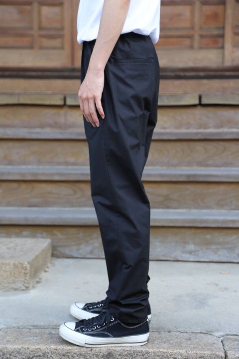 Graphpaper Stretch Typewriter Slim Chef Pants"BLACK" Style.2020.6.21.