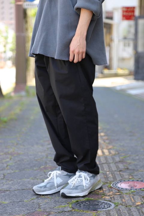 Graphpaper Stretch Typewriter Cook Pants"BLACK" Style.2020.6.2.