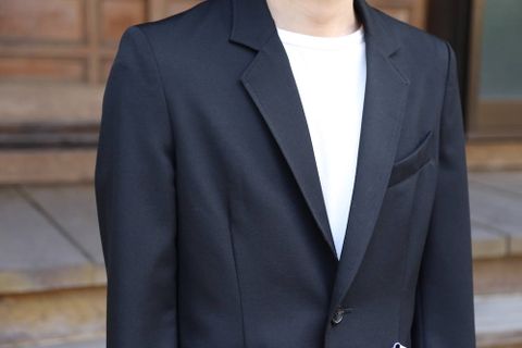 sulvam Gabardine classic Set up"BLK"Style.2020.6.21.