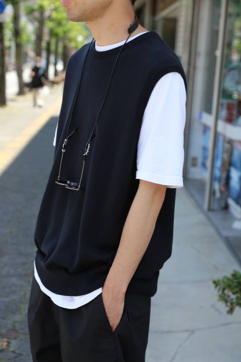 Graphpaper Suvin Vest"BLACK"Style.2020.6.7.