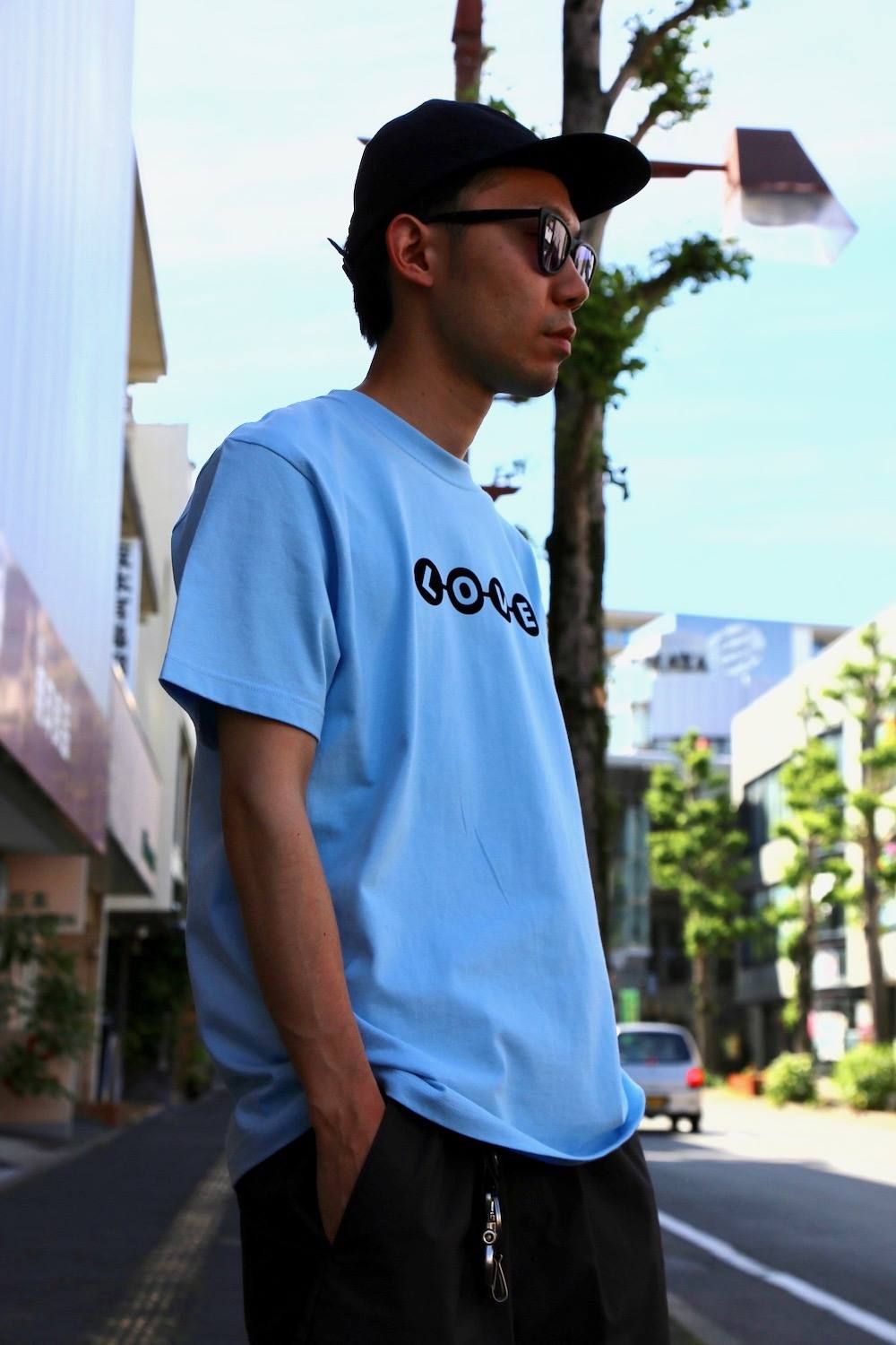 POGGYTHEMAN POGGYTHEMAN LOVE T-SHIRTS"BLUE"Style.2020.6.2.