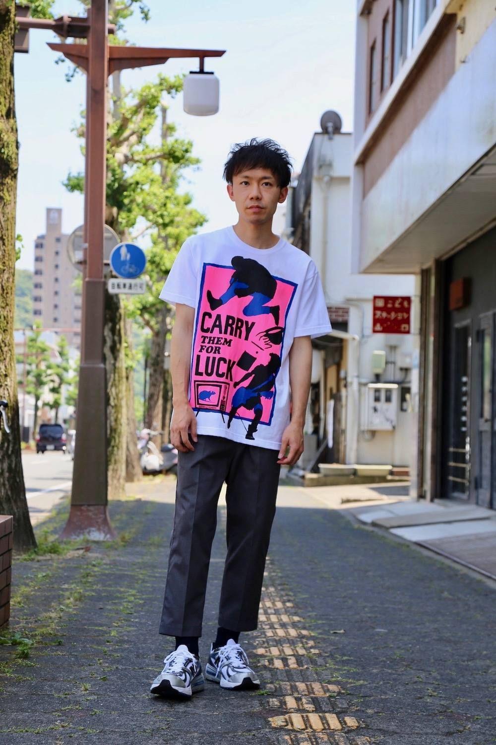 POGGYTHEMAN POGGYTHEMAN HAND-PRINTED T-SHIRTS Style.2020.6.8.