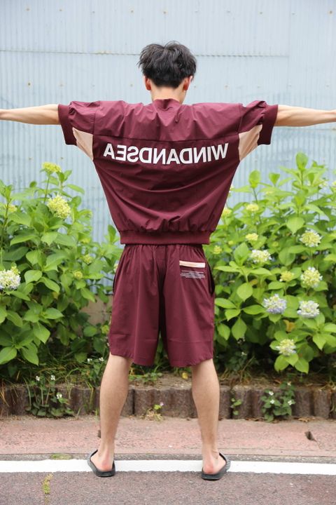 WIND AND SEA WDS NYLON  SET UP"BURGUNDY"Style.2020.6.5.