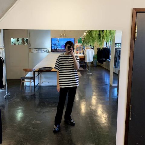 JieDa OW FLARE DENIM PANTS "BLACK"Style.2020.6.28.