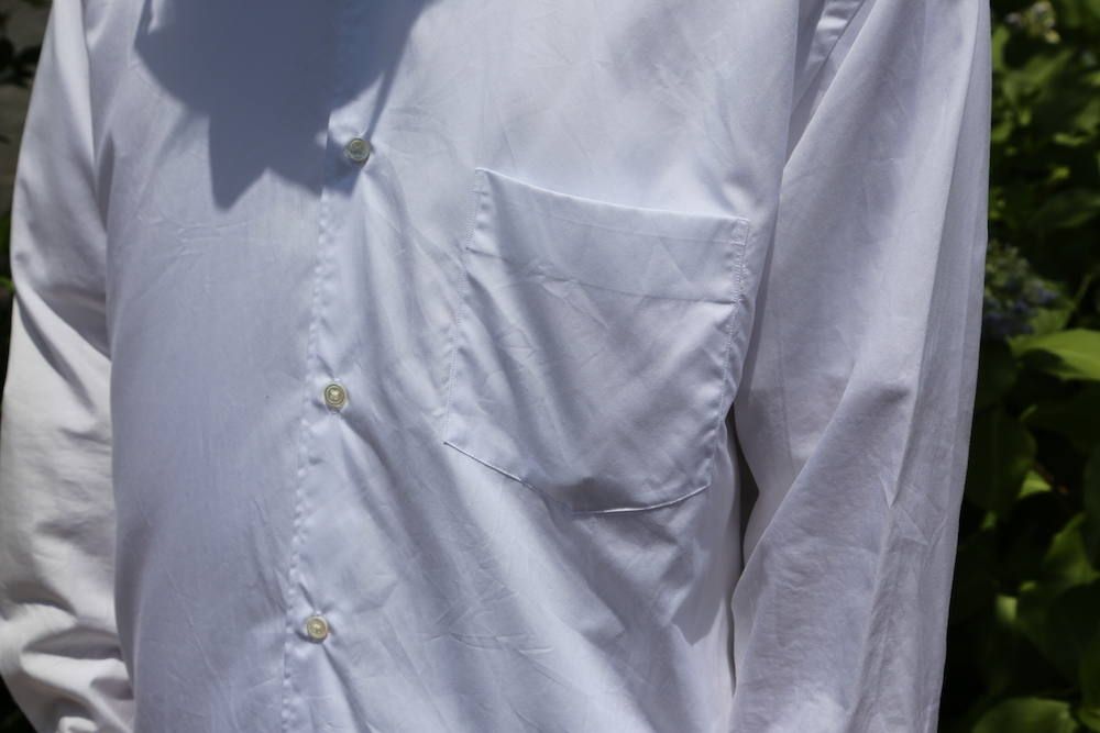 Graphpaper Broad Regular-Collar Shirts"WHITE"Style.2020.6.9.