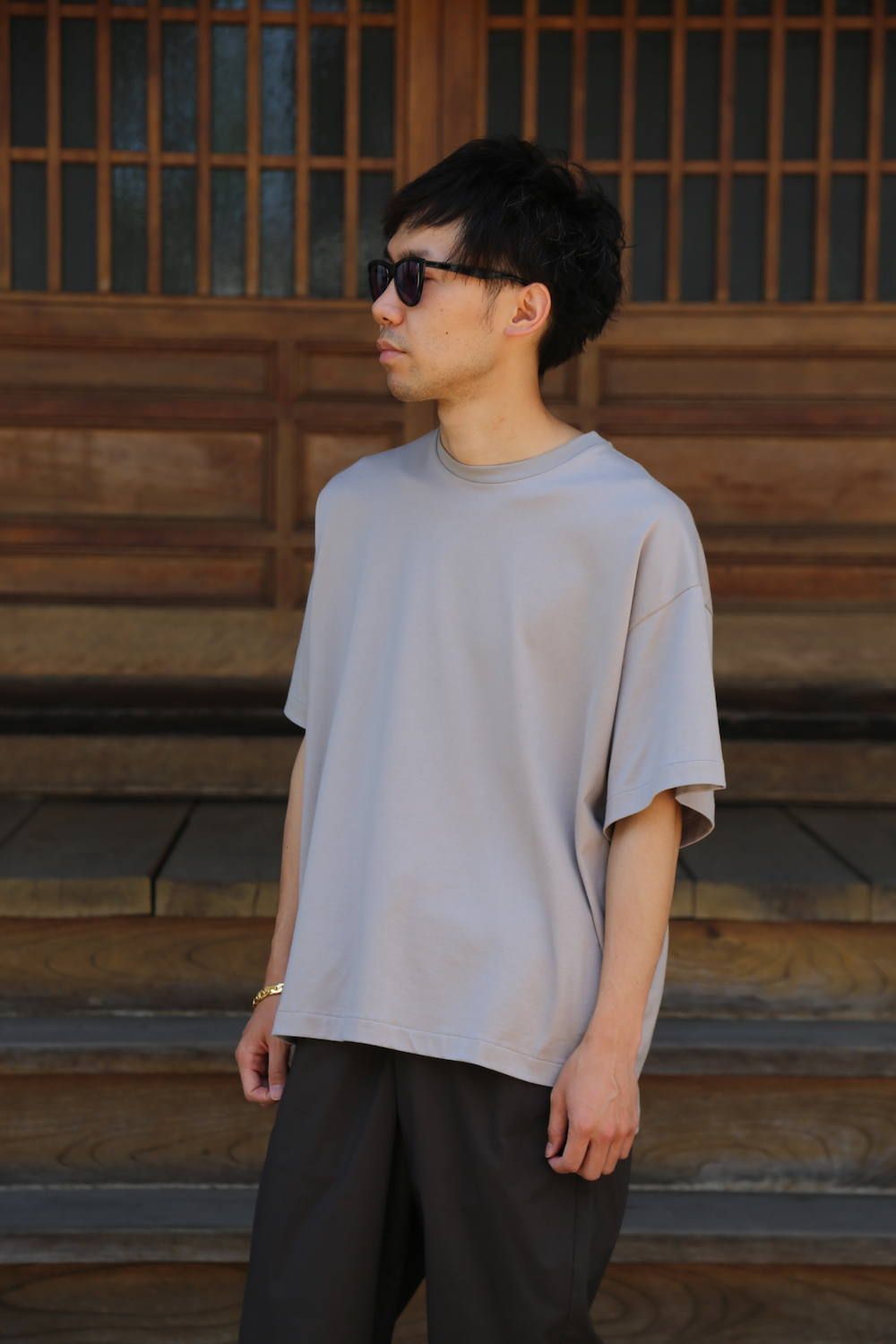 Dulcamara アシンメトリーショートスリーブT"GRAY"Style.2020.6.7.