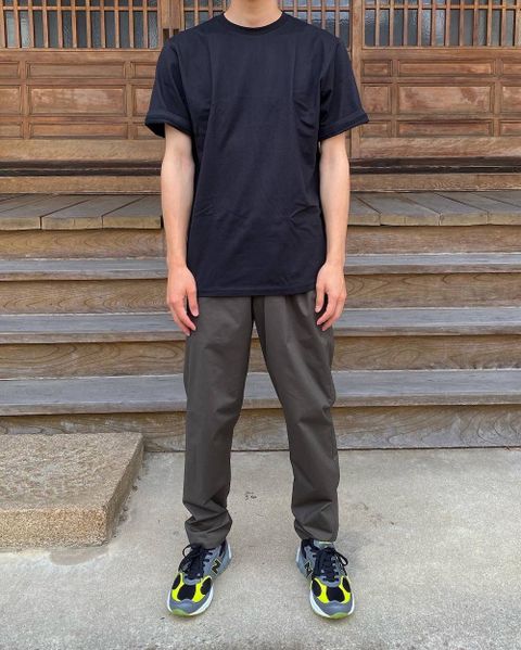 Graphpaper Stretch Typewriter Slim Chef Pants "GRAY"Style.2020.6.28.