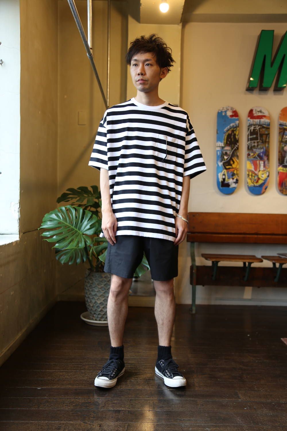 Graphpaper Border S/S Pocket Tee Style.2020.6.1. | 1003 | mark