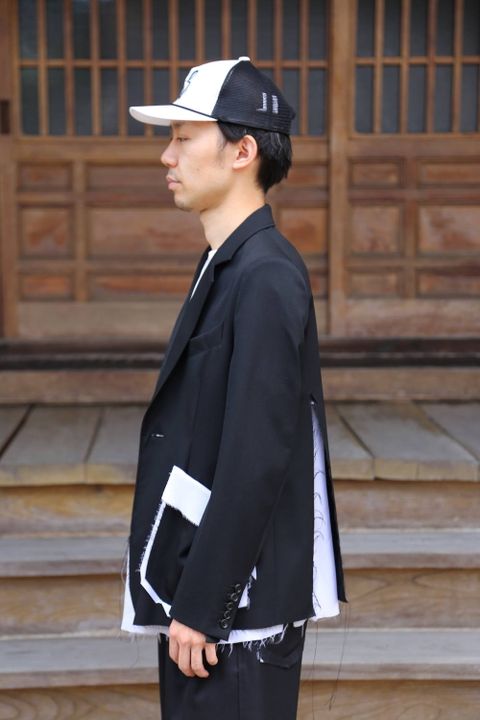sulvam Gabardine classic Set up"BLK"Style.2020.6.21.
