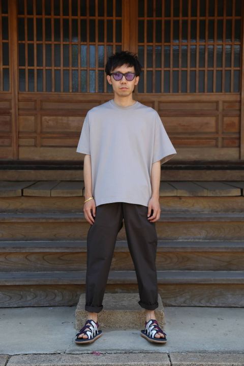 Dulcamara アシンメトリーショートスリーブT"GRAY"Style.2020.6.7.