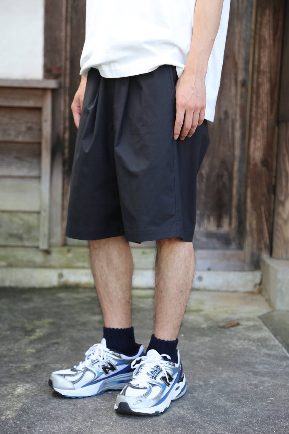 GraphpaperStretch Typewriter Wide Chef Shorts