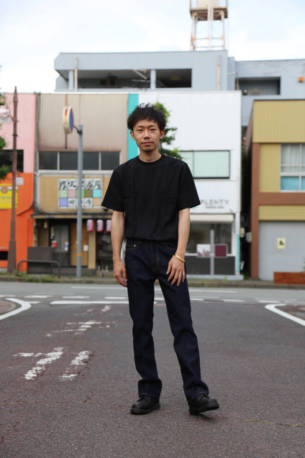 JieDa OW FLARE DENIM PANTS"INDIGO"Style.2020.6.12.