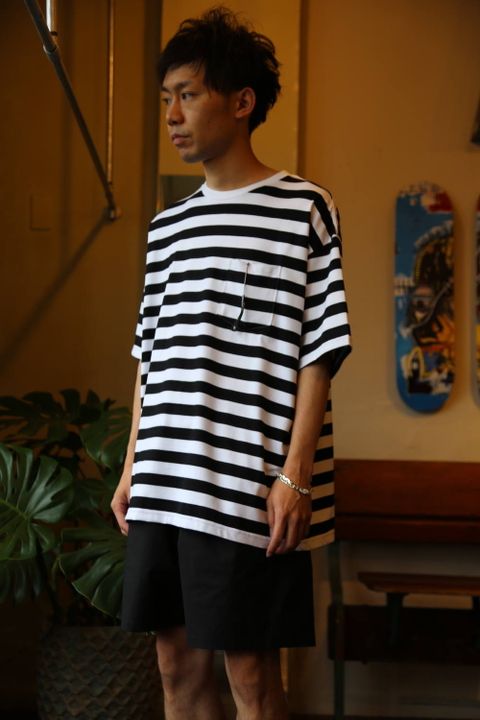 Graphpaper Border S/S Pocket Tee Style.2020.6.1.