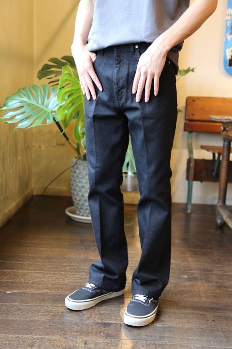 JieDa OW FLARE DENIM PANTS "BLACK"Style.2020.6.14.