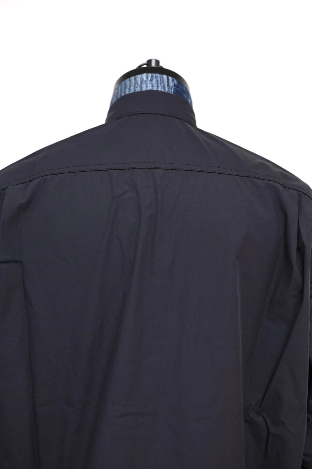 コムデギャルソンオム26SS 綿タイプライタージップアップシャツ(HQ-B002-051)BLACK☆2月6日(金)発売