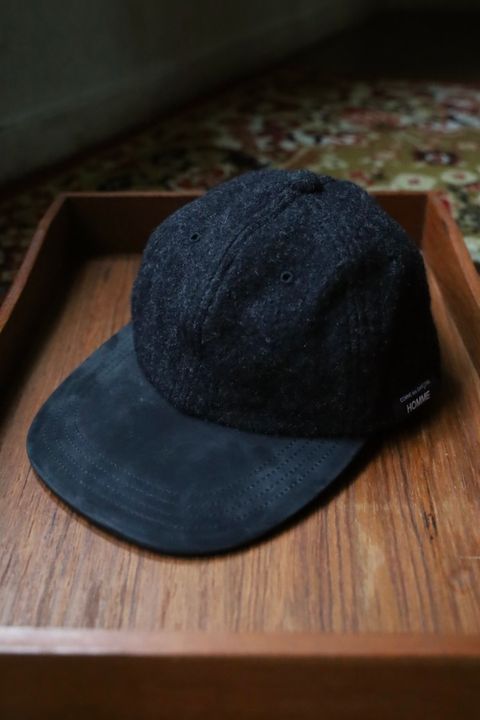 コムデギャルソンオム ウールヘリンボーンキャップ(HR-K601-051-1)CHARCOAL×BLACK☆10月2日(金)発売！