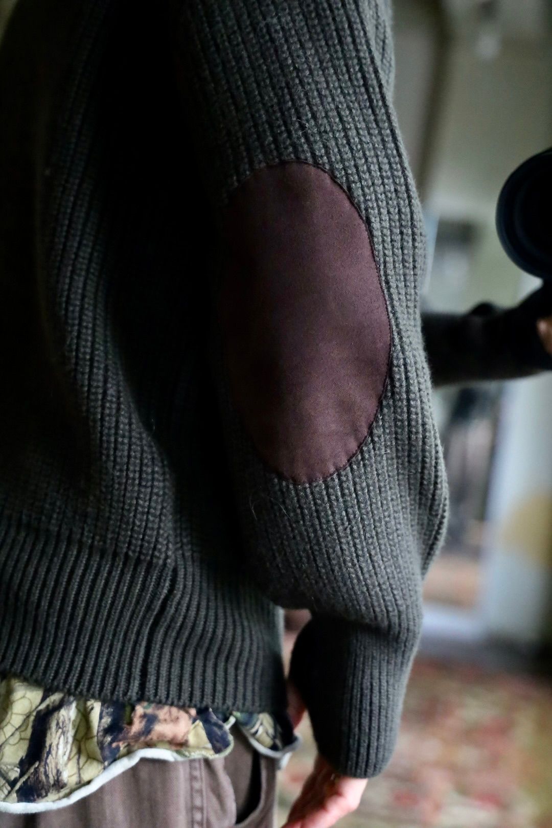 マーカウェア 26AW RIBBED POLO COLLAR JUMPER(A26C24SW02C)DARK OLIVE☆新作発売！