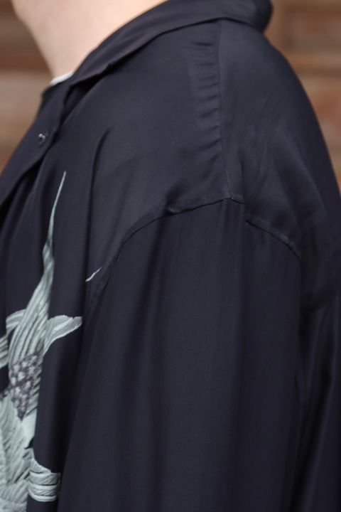 Yohji Yamamoto 21AW M-ツバメ濃紺プリントB(HX-B58-412) style.2021.8.29.