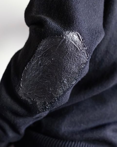 YOKE PAINTED ELBOW PATCH SWEATER(BLACK)スタイル 8月24日(土)新作発売！