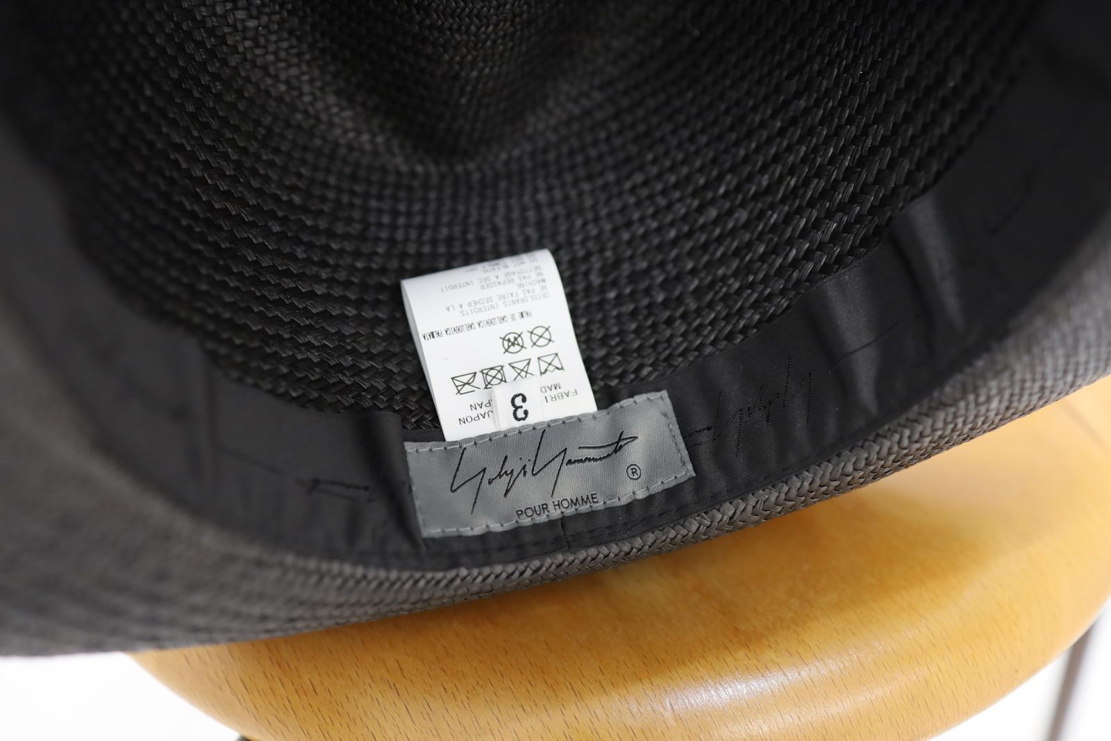 Yohji Yamamoto パナマ素材中折れハット (HK-H03-962)BLACK☆3月18日発売！