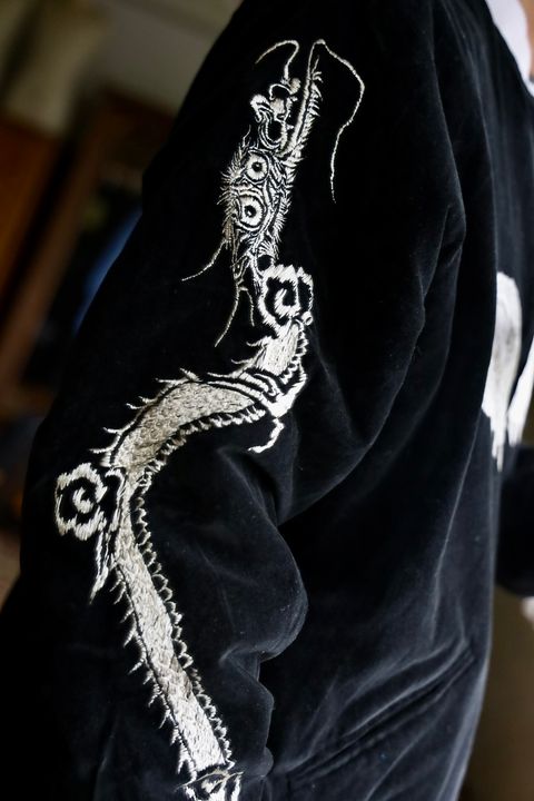 mononoke・made モノノケ・メイド  REVERSIBLE SKA JAMBER"BLACK"スタイル