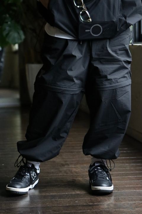 S.F.C 23SS HALF ZIP NYLON SHIRTセットアップスタイル