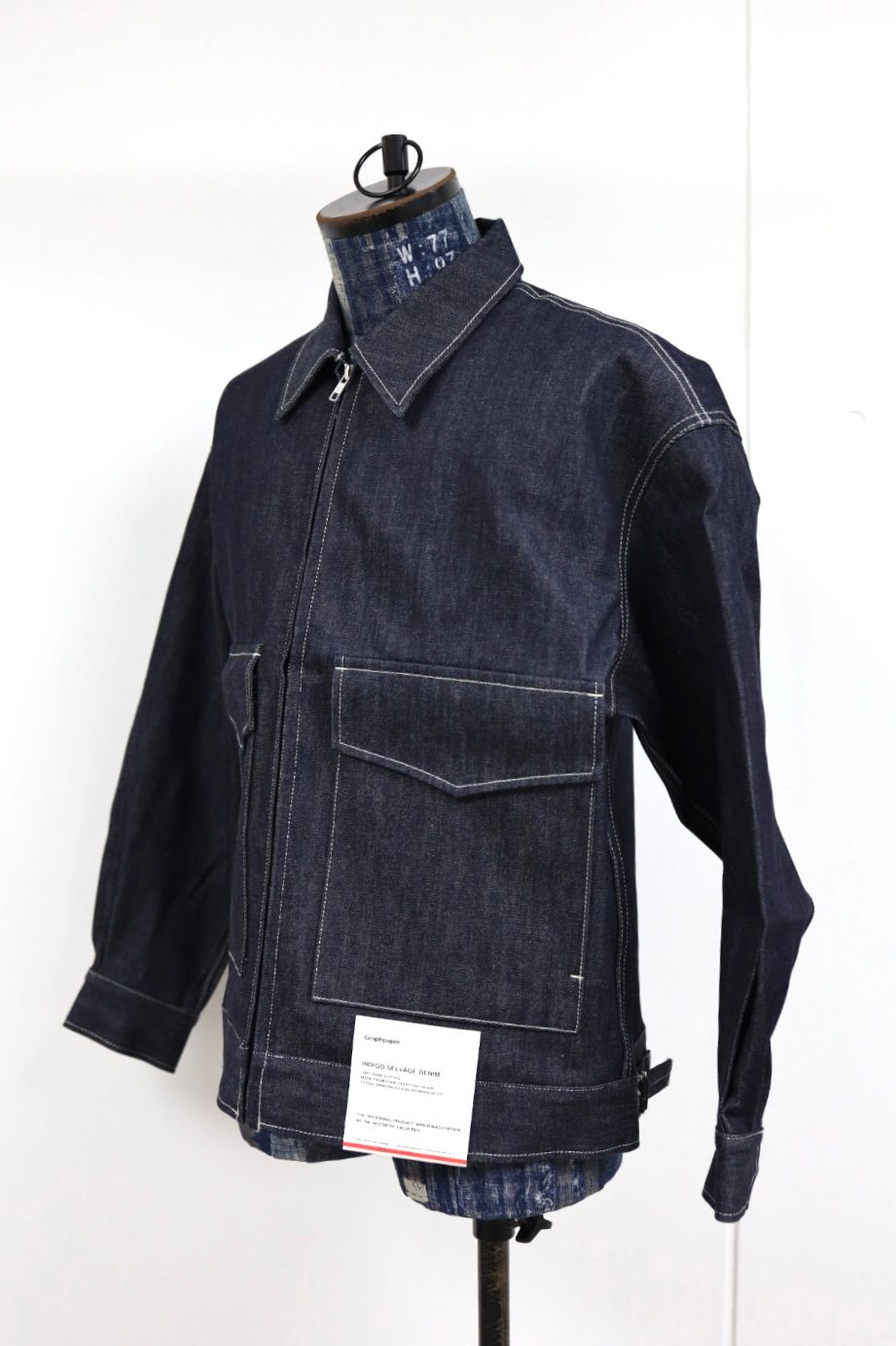 グラフペーパー Selvage Denim Zip Jacket(GU261-20056RB) INDIGO_RIGID★1月24日(土)発売！