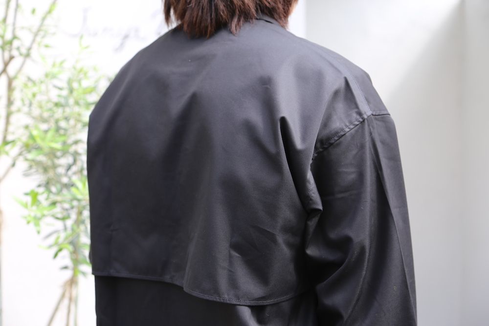 JieDa2020AW T/C FLAP SHIRT "BLACK"(Jie-20W-SH07-B) style.2020.7.17.