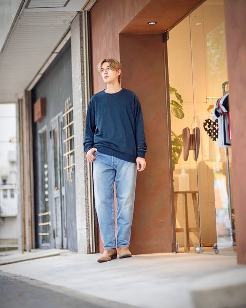 FRUIT OF THE LOOM CUT AND SEWN TOP “LIKE A KNITTED SWEATER” 金子恵治 "CHACOAL" style 2024.7.27 発売！