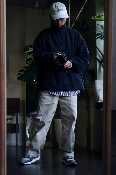 FreshService POLARTEC FLEECE STAND COLLAR BLOUSON"NAVY"スタイル