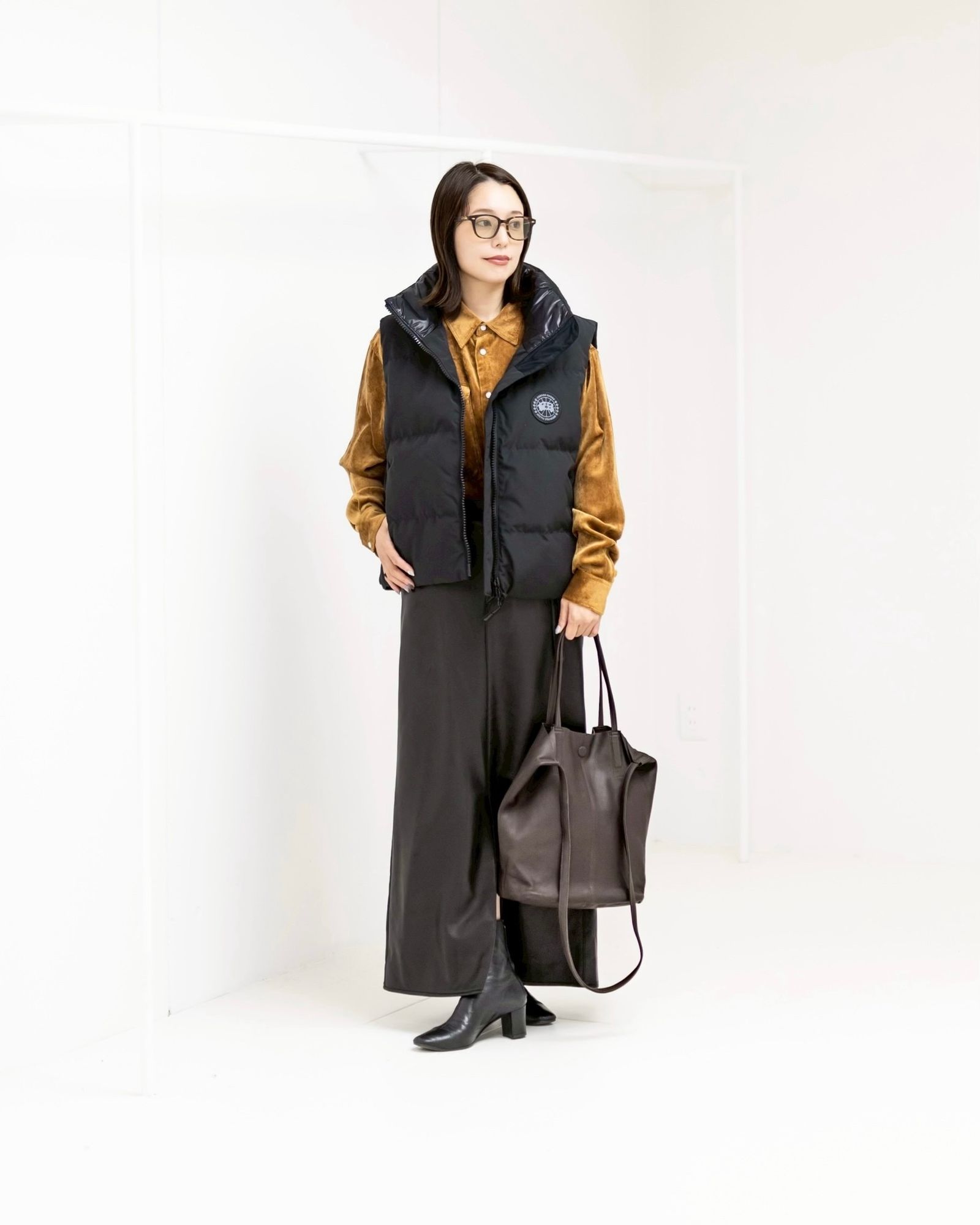 カナダグース レディース Grandview Cropped Vest Black Label(2267WB)Black☆新作発売！